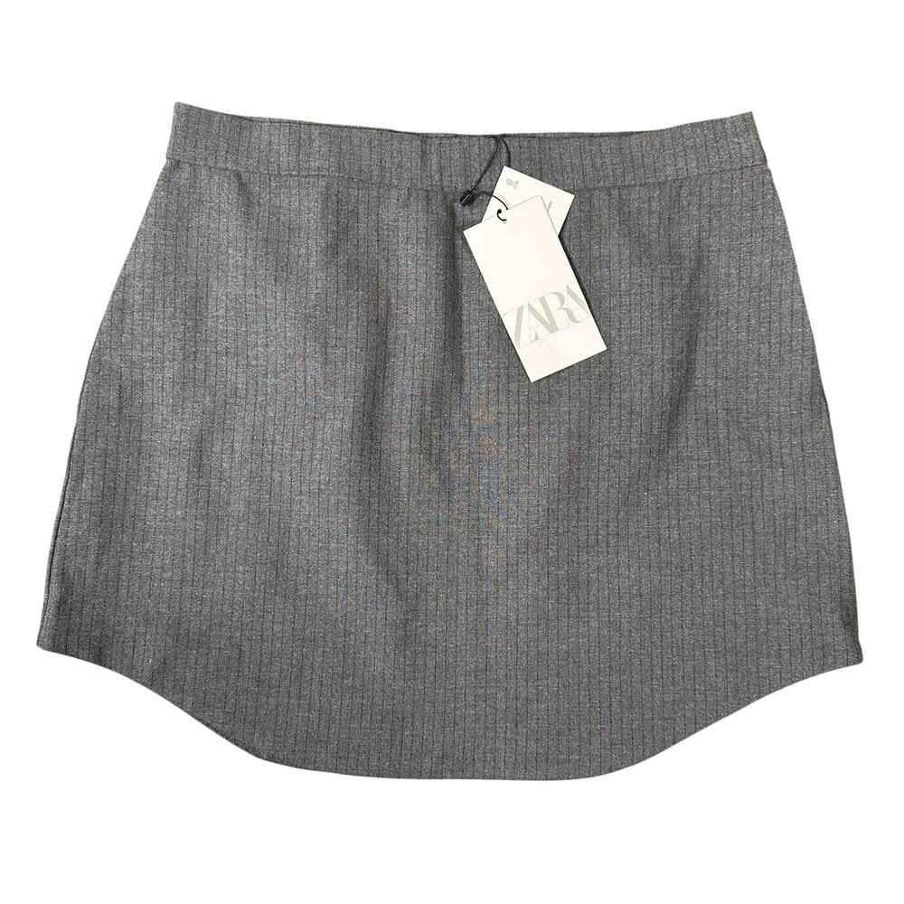 Zara Women's Mini Grey Skirt Size L